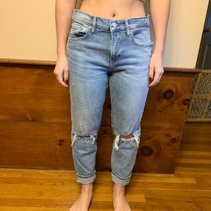 Zara Distressed Boyfriend Jeans